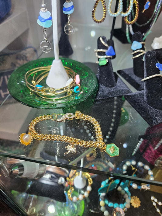 Gold Plated charm bracelet