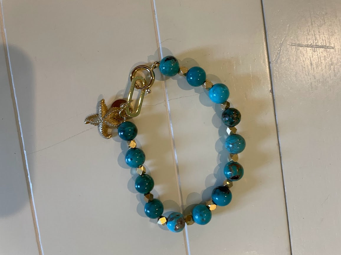 Turquoise and Pearls